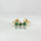 Piercing Earcuff Simulator 0.55gr / 1cm / Nat. Sp. 18K Gold ©