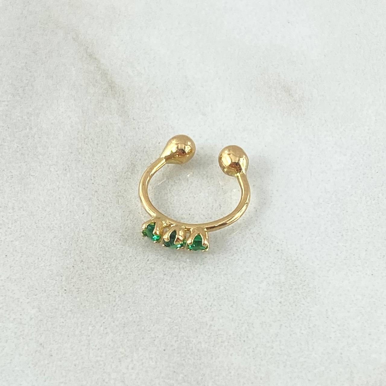 Piercing Earcuff Simulator 0.55gr / 1cm / Nat. Sp. 18K Gold ©
