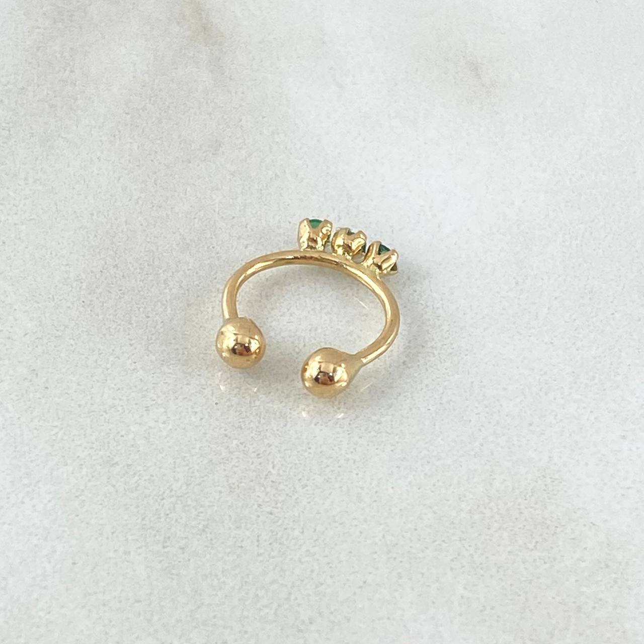Piercing Earcuff Simulator 0.55gr / 1cm / Nat. Sp. 18K Gold ©
