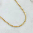 Flat Snake Chain 2.8gr / 17.7in / +3 18K Gold -