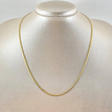 Flat Snake Chain 2.85gr / 17.7in / +3 18K Gold ©