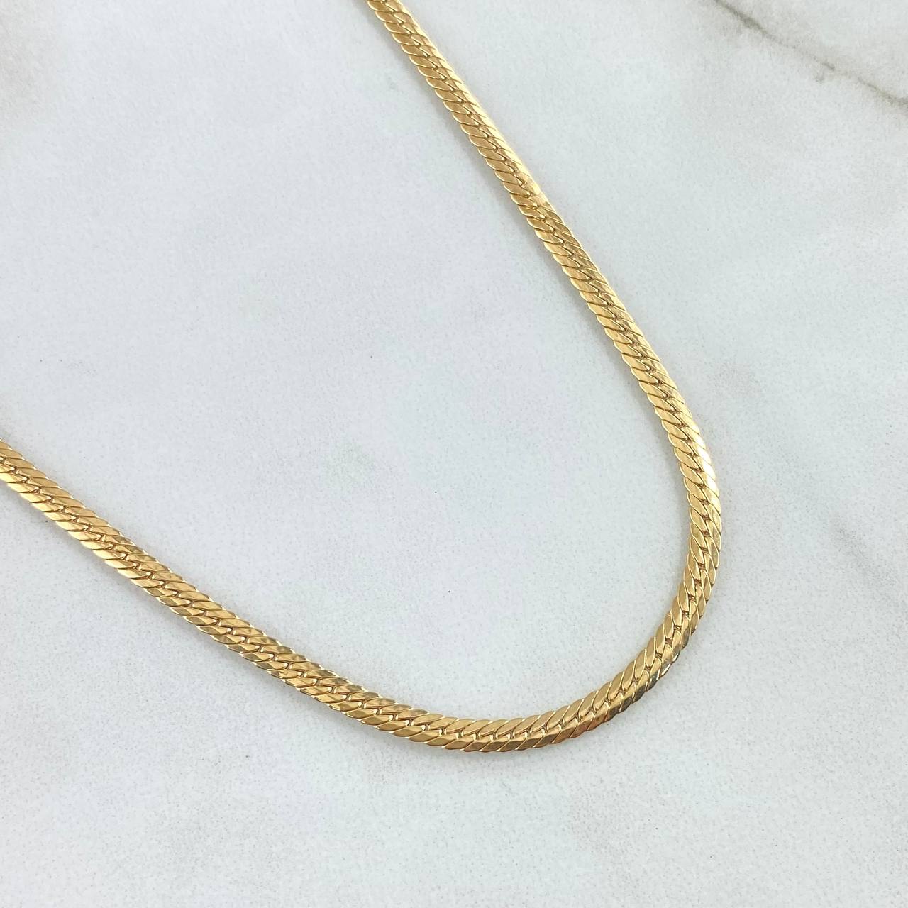 Cadena Serpiente 4.45gr / 60cm- +3 Oro 18K