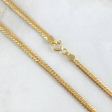 Flat Snake Chain 4.35gr / 19.7in / +3 18K Gold -