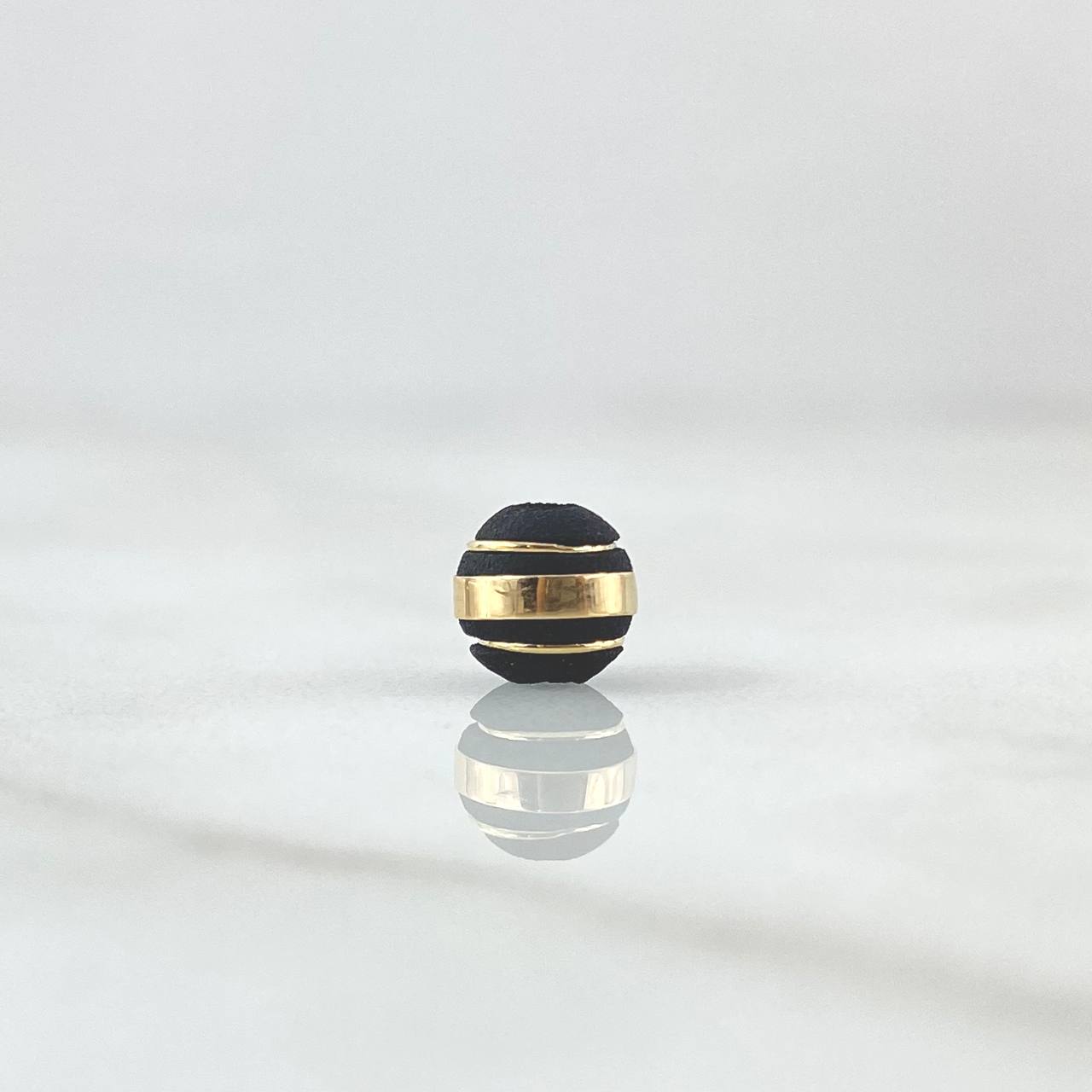 Bead Neoro 3 Stripes 0.12gr / 6mm 18K Yellow Gold