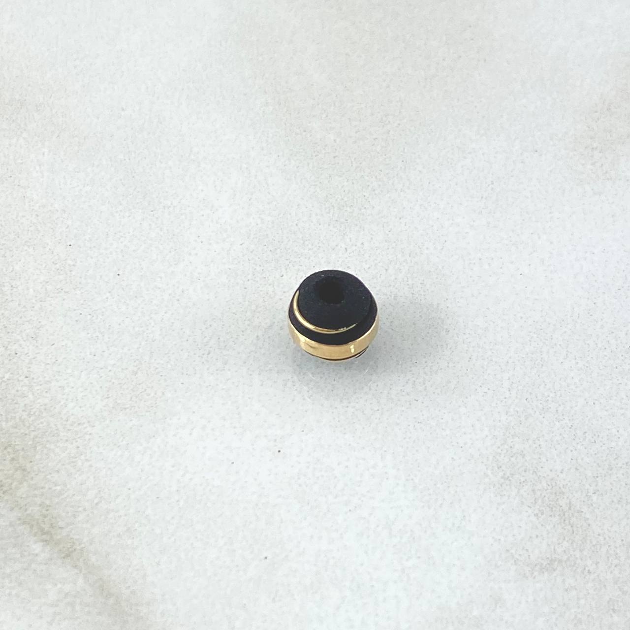 Bead Neoro 3 Stripes 0.12gr / 6mm 18K Yellow Gold