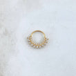 Piercing Earcuff Tiara Maya 1gr / 1.3cm / White Zirconia 18K Yellow Gold (Jewel)