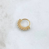 Piercing Earcuff Tiara Maya 1gr / 1.3cm / White Zirconia 18K Yellow Gold (Jewel)