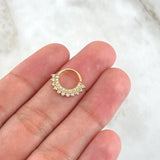 Piercing Earcuff Tiara Maya 1gr / 1.3cm / White Zirconia 18K Yellow Gold (Jewel)