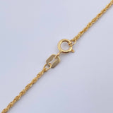 Set Cadena Lazo /0.85gr/45cm/0.7mm + Dije Virgen Milagrosa/0.30gr/1.5cm Troquelado Oro 18K (Oferta) $
