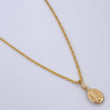 Set Cadena Lazo/ 0.95gr/45cm/0.7mm + Dije Virgen Guadalupe/0.3gr/1.5cm Troquelado Oro 18K (Oferta) $
