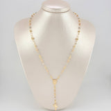 Rosary Miraculous Virgin 5.85g / 19 3/4 in / 3mm Three Golds 18K