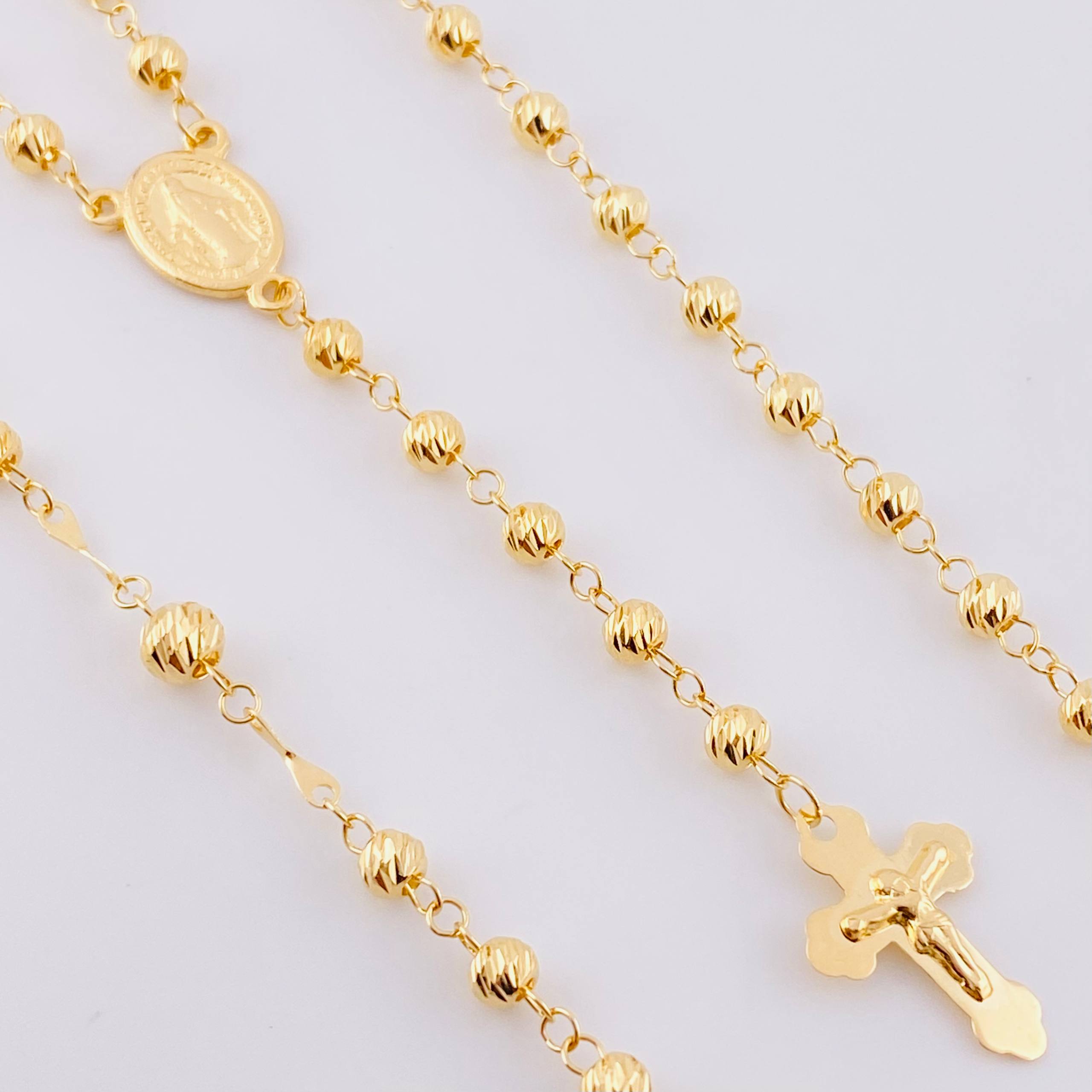Rosary Virgin of the Miraculous 9.75 g / 22 3/4 in / 4 mm Yellow Gold 18K