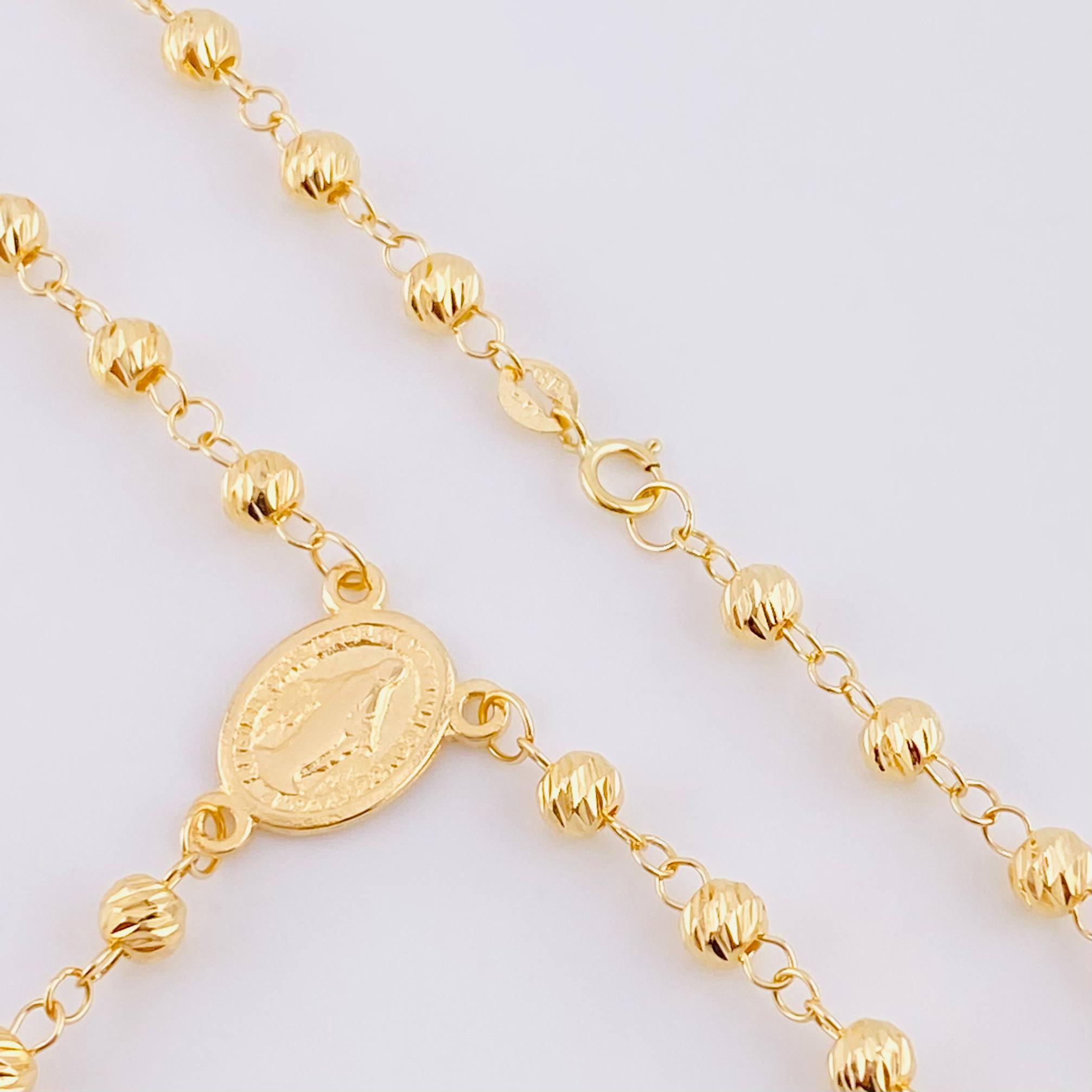 Rosary Virgin of the Miraculous 9.75 g / 22 3/4 in / 4 mm Yellow Gold 18K
