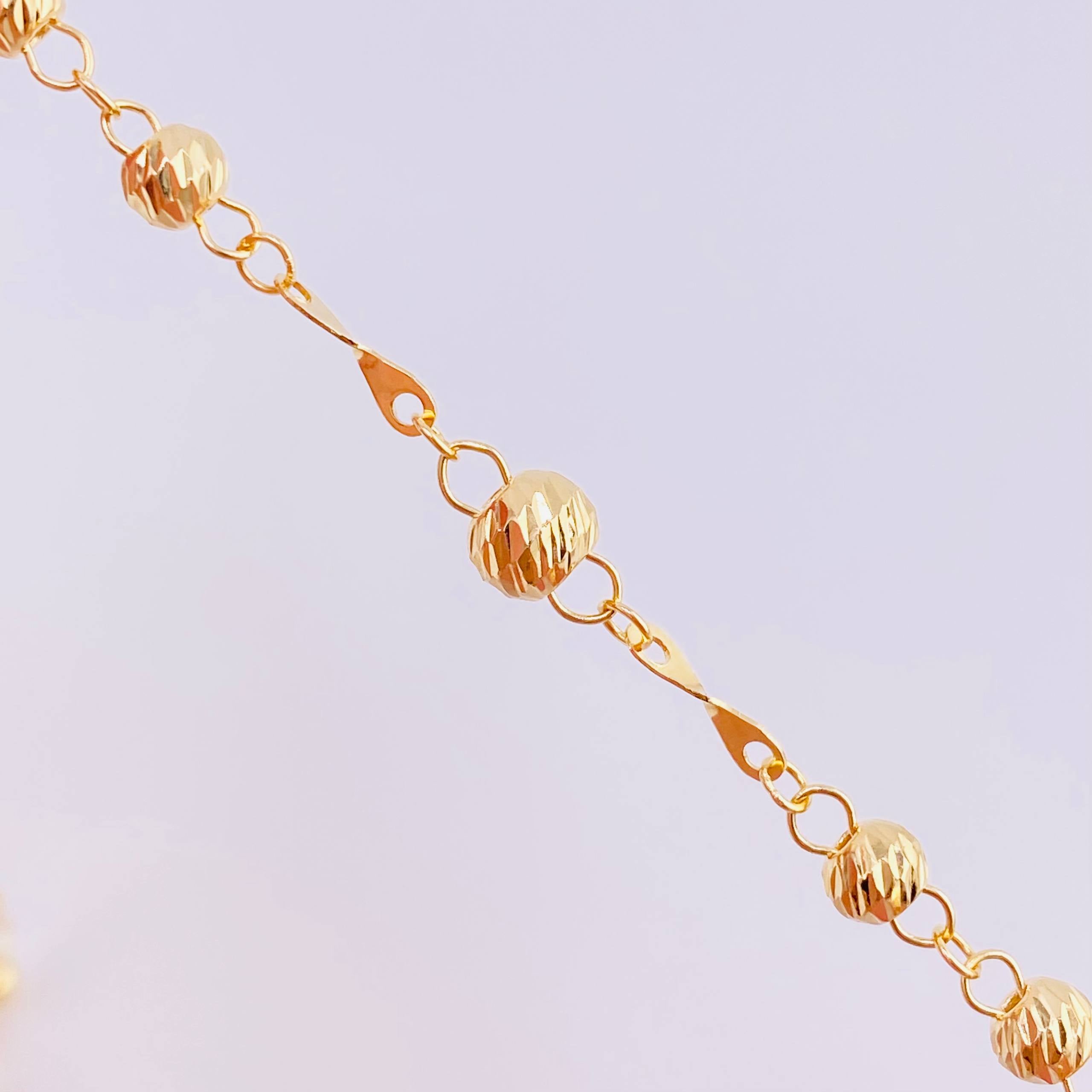 Rosary Virgin of the Miraculous 9.75 g / 22 3/4 in / 4 mm Yellow Gold 18K