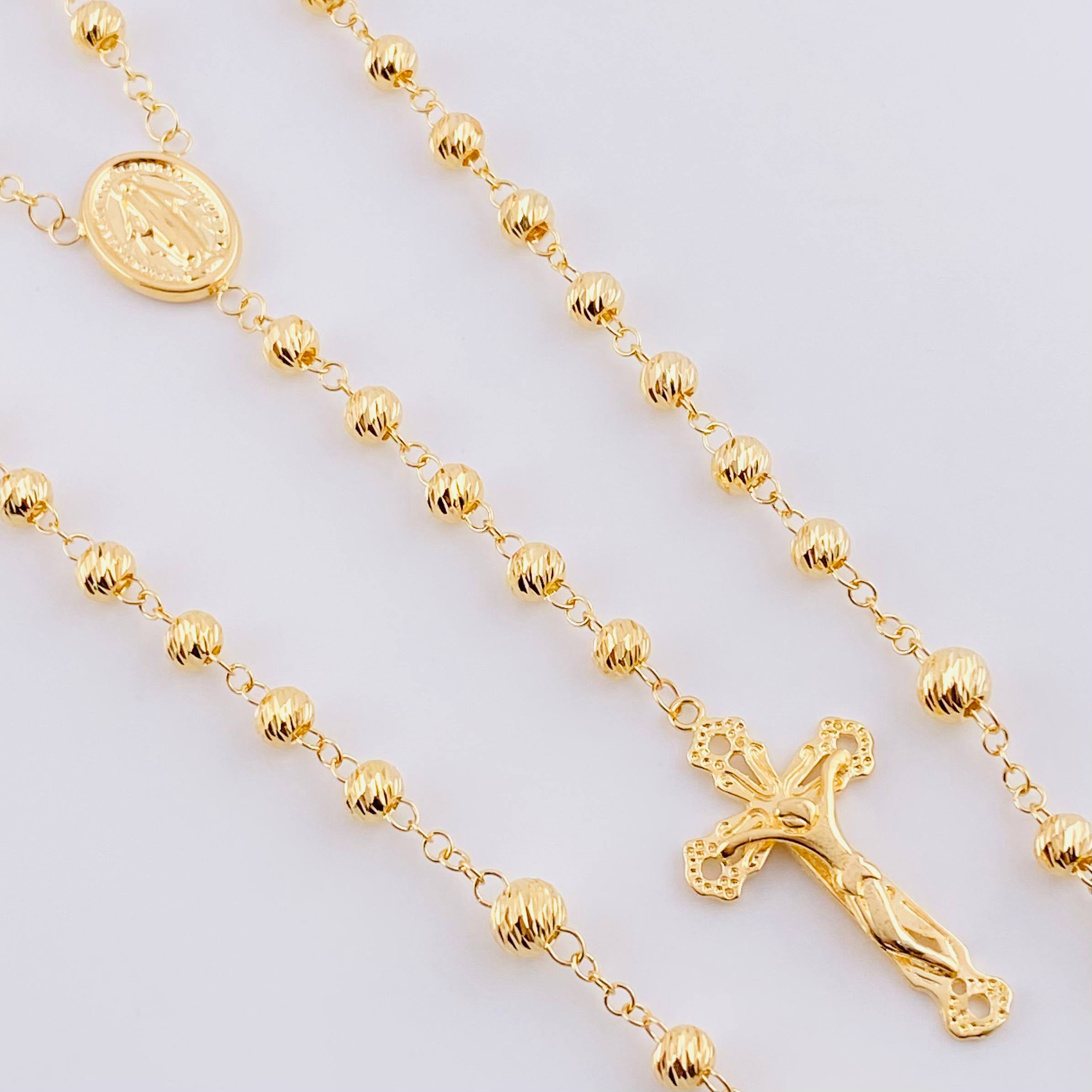 Rosario Virgen De La Milagrosa 15 g / 22 3/4 in / 5 mm Oro Amarillo 18K