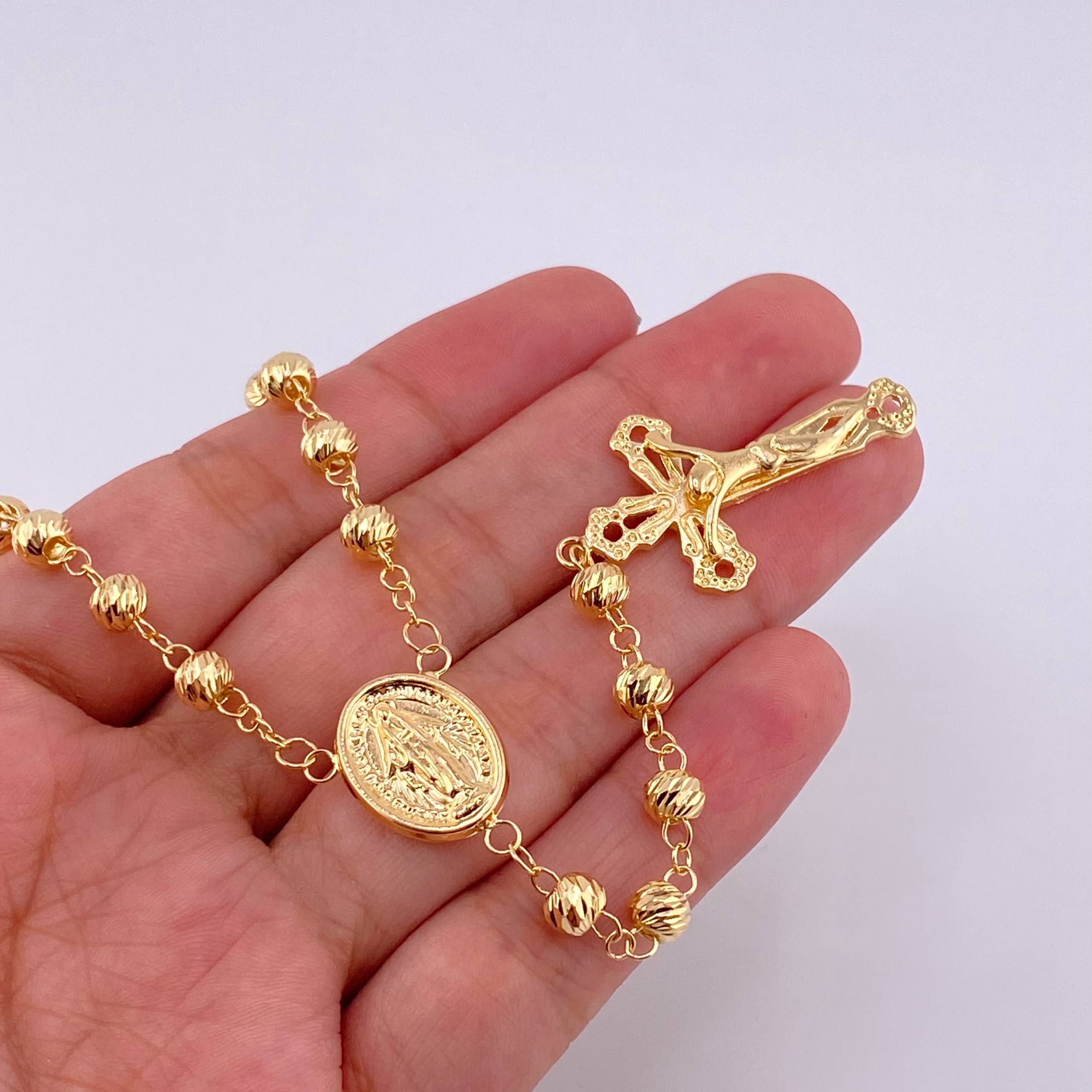 Rosario Virgen De La Milagrosa 15 g / 22 3/4 in / 5 mm Oro Amarillo 18K