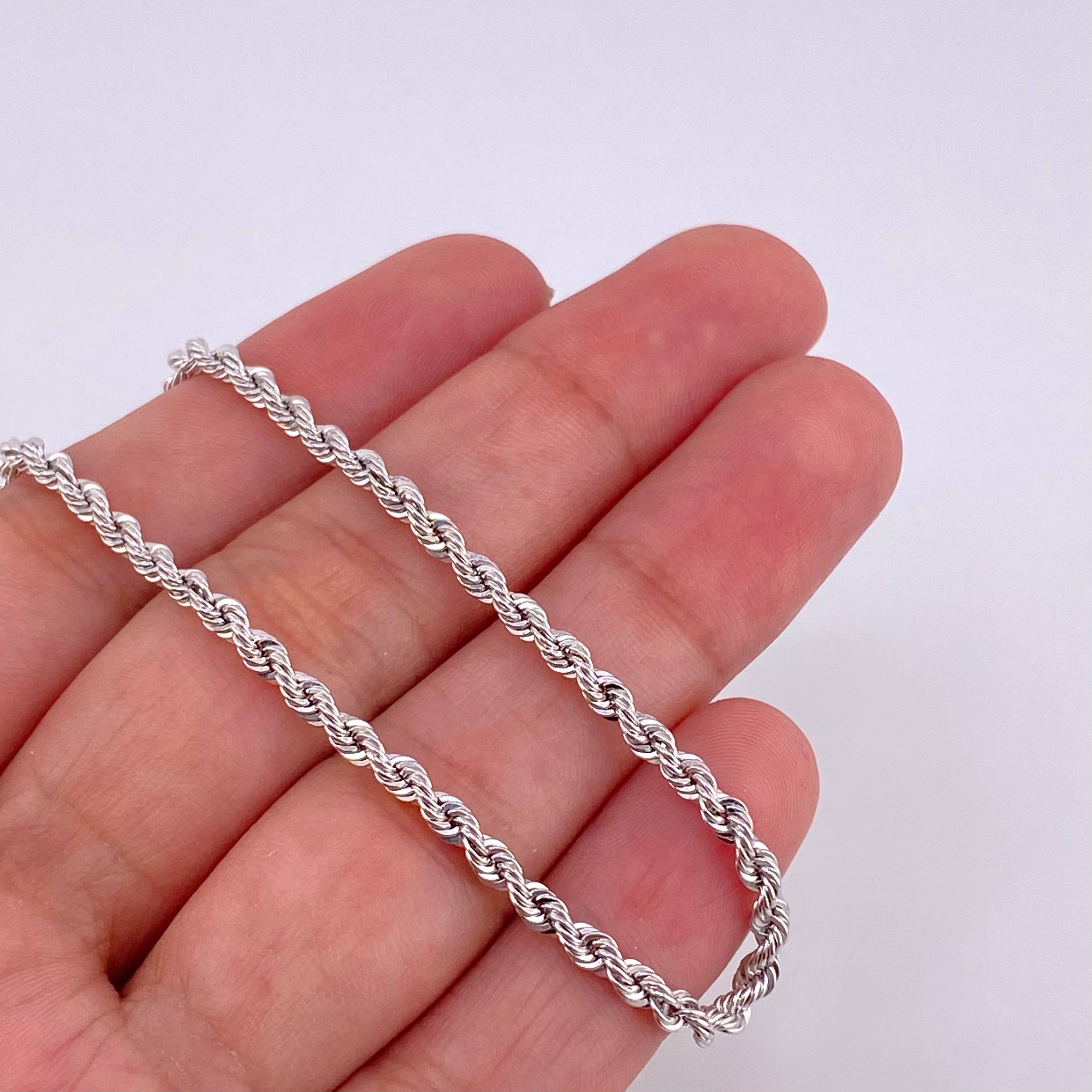 Pulso Lazo 1.85 g / 7 1/2 in / 2.55 mm Oro Blanco 18K