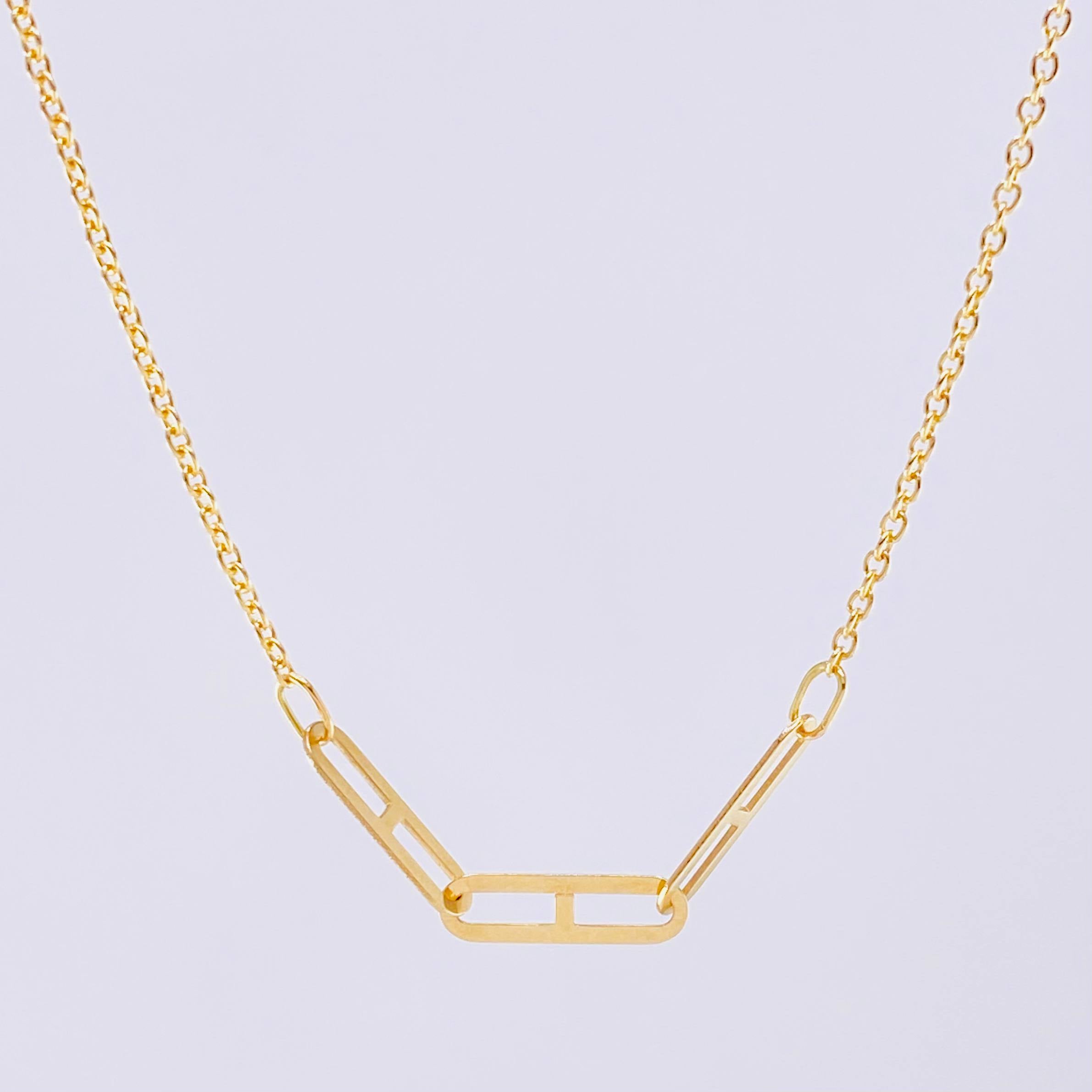 Classic Link Chain Clip 3.75 g / 16 3/4 in / 0.85 mm Yellow Gold 18K