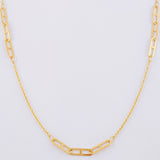 Cadena Aro Seguido Clip 3.75 g / 16 3/4 in / 0.85 mm Oro Amarillo 18K