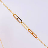 Cadena Aro Seguido Clip 3.75 g / 16 3/4 in / 0.85 mm Oro Amarillo 18K