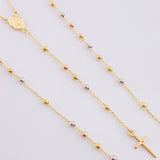 Rosary Virgin of the Miraculous 3.25 g / 18 in / 2 mm Three Golds 18K