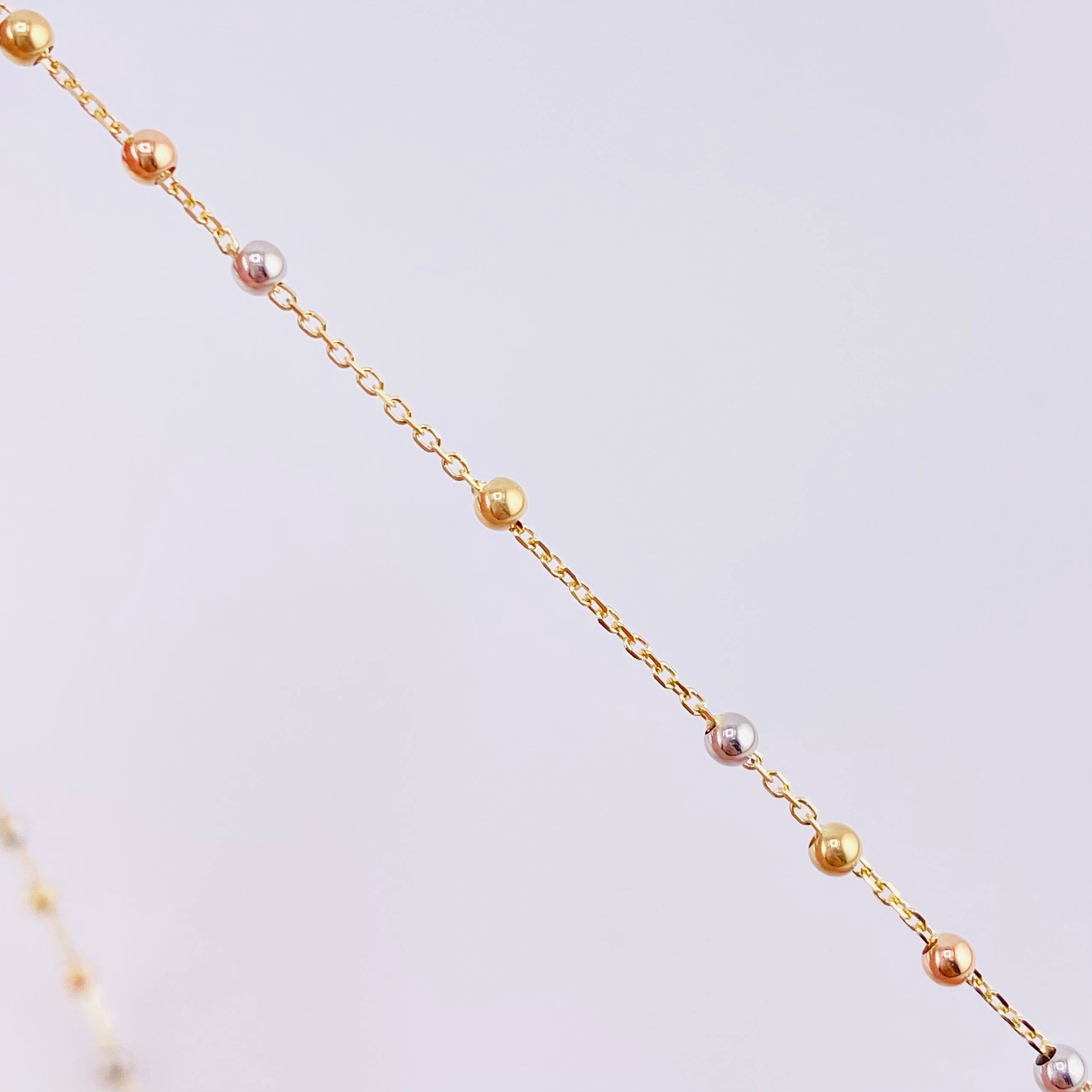 Rosario Virgen De La Milagrosa 3.2 g / 18 in / 2 mm Tres Oros 18K