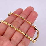 Bracelet Rustic Barrel Relief 5.2 g / 8 1/2 in / 3.7 mm Yellow Gold 18K