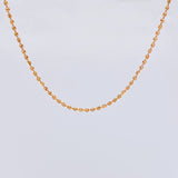 Morse Chain 4.6 g / 16 in / 1.4 mm 18K Rose Gold