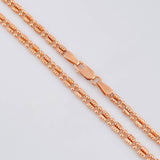 Cadena Ice 7.2 g / 16 in / 2.9 mm Oro Rosa 18K