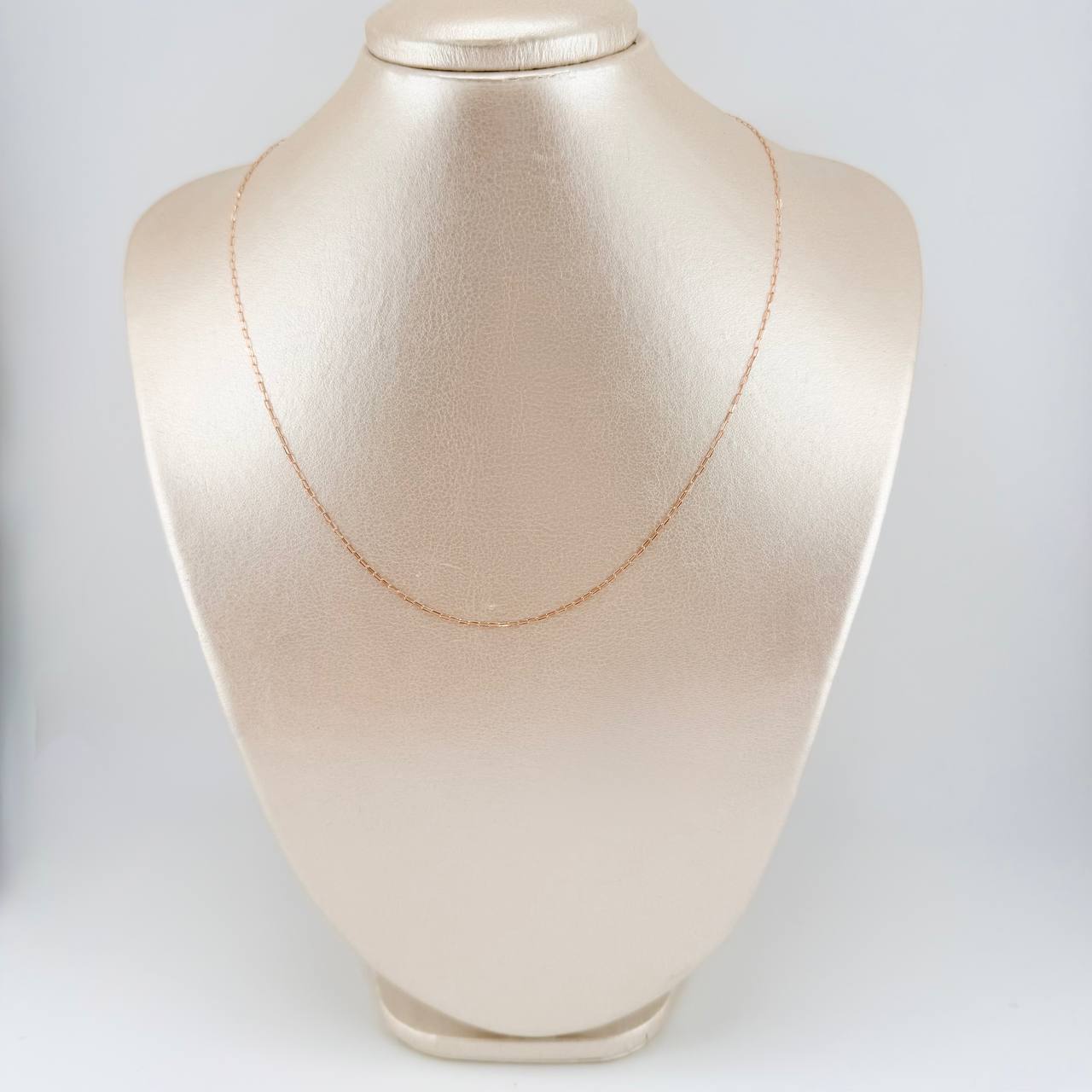 Cadena Cajón 0.9 g / 18 in / 0.9 mm Oro Rosa 18K