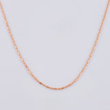 Cadena Morse 1.6 g / 19 3/4 in / 0.8 mm Oro Rosa 18K