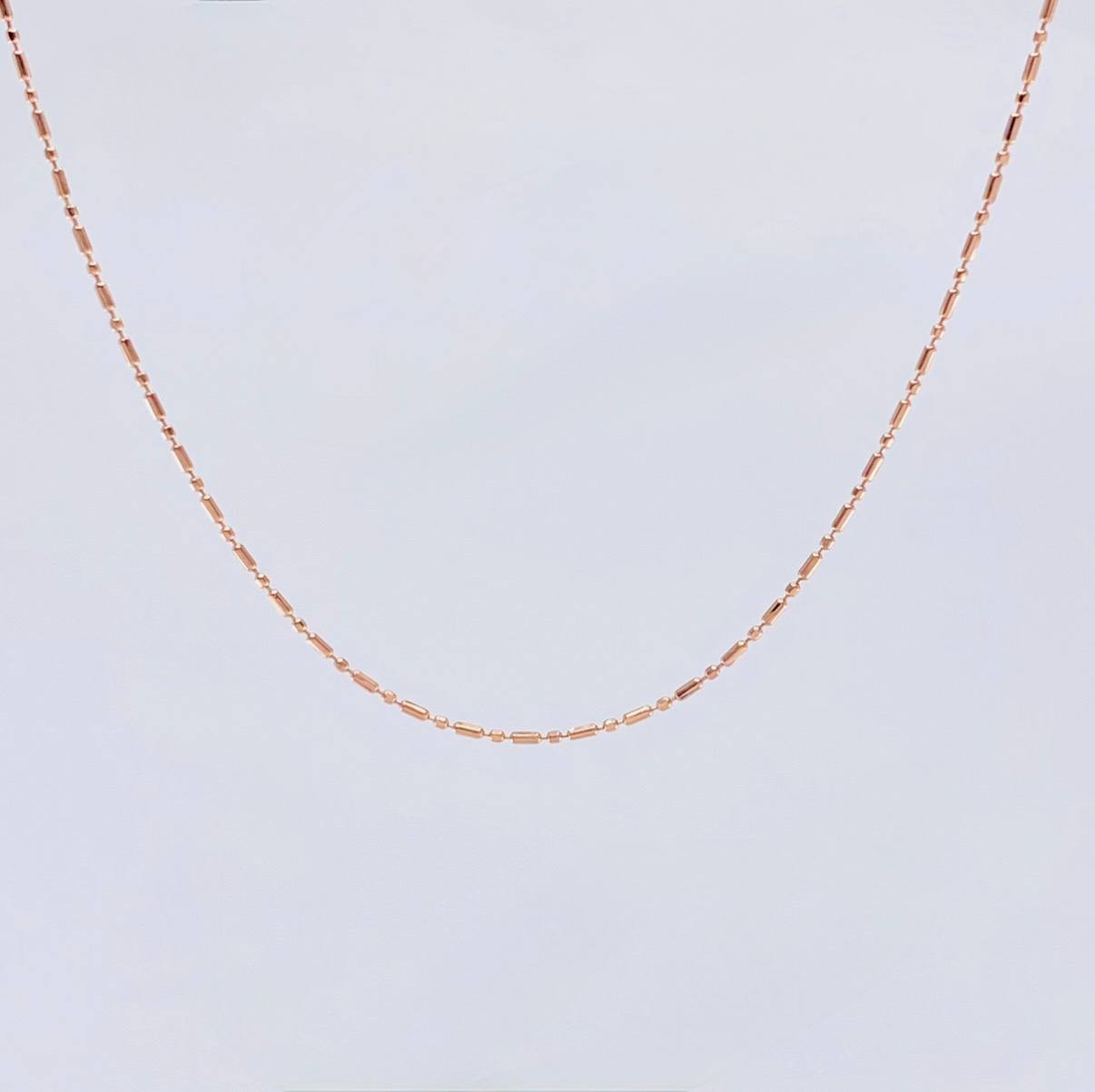 Cadena Morse 1.45 g / 17 3/4 in / 0.8 mm Oro Rosa 18K