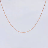 Cadena Morse 1.45 g / 17 3/4 in / 0.8 mm Oro Rosa 18K