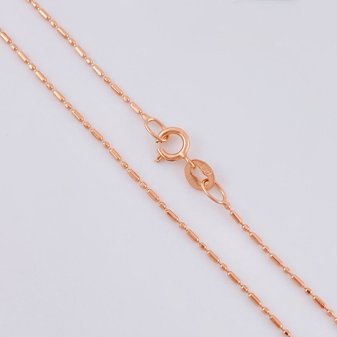 Cadena Morse 1.6 g / 19 3/4 in / 0.8 mm Oro Rosa 18K