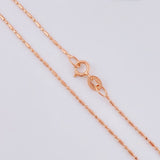 Cadena Morse 1.5 g / 17 3/4 in / 0.8 mm Oro Rosa 18K