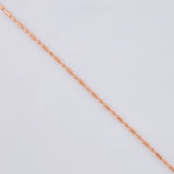 Cadena Morse 1.5 g / 17 3/4 in / 0.8 mm Oro Rosa 18K