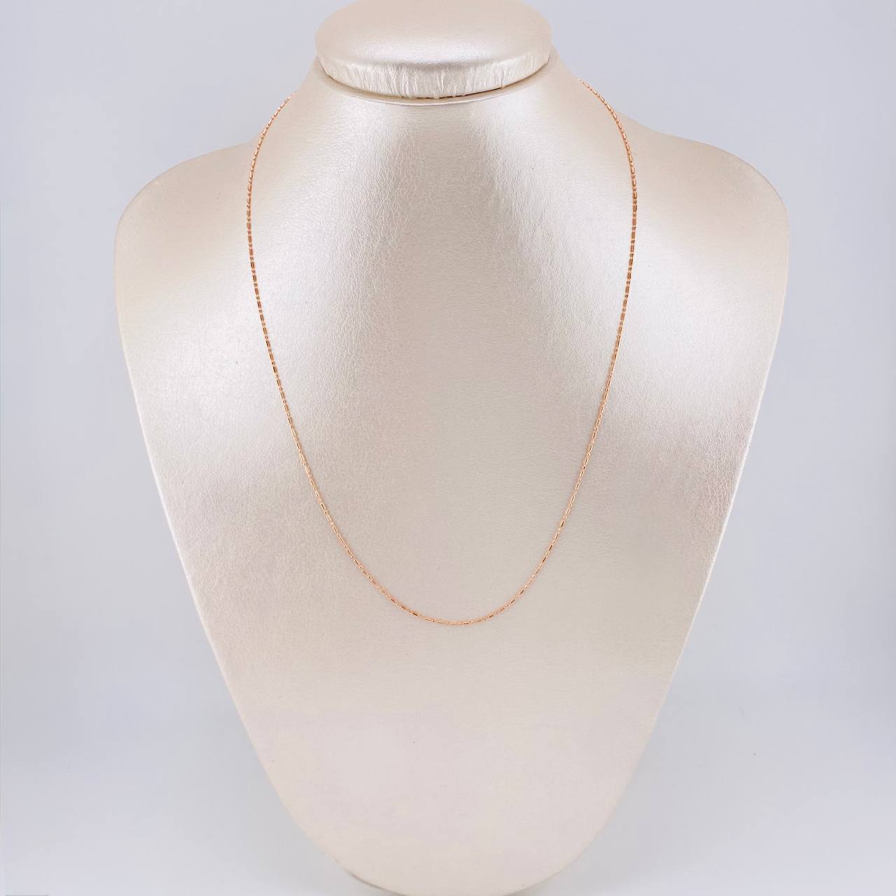 Cadena Morse 1.45 g / 17 3/4 in / 0.8 mm Oro Rosa 18K