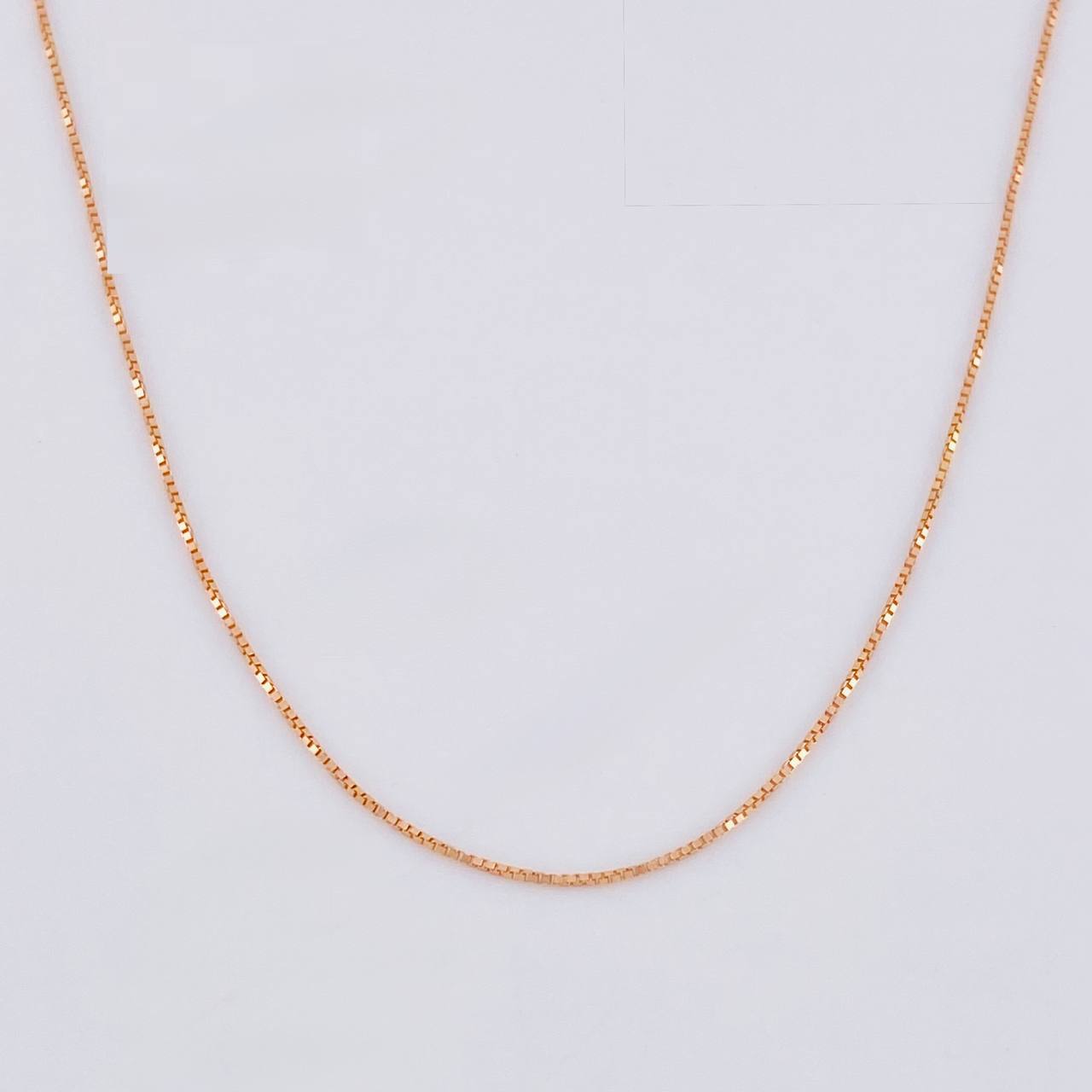 Cadena Veneciana 1 g / 19 3/4 in / 0.8 mm Oro Rosa 18K
