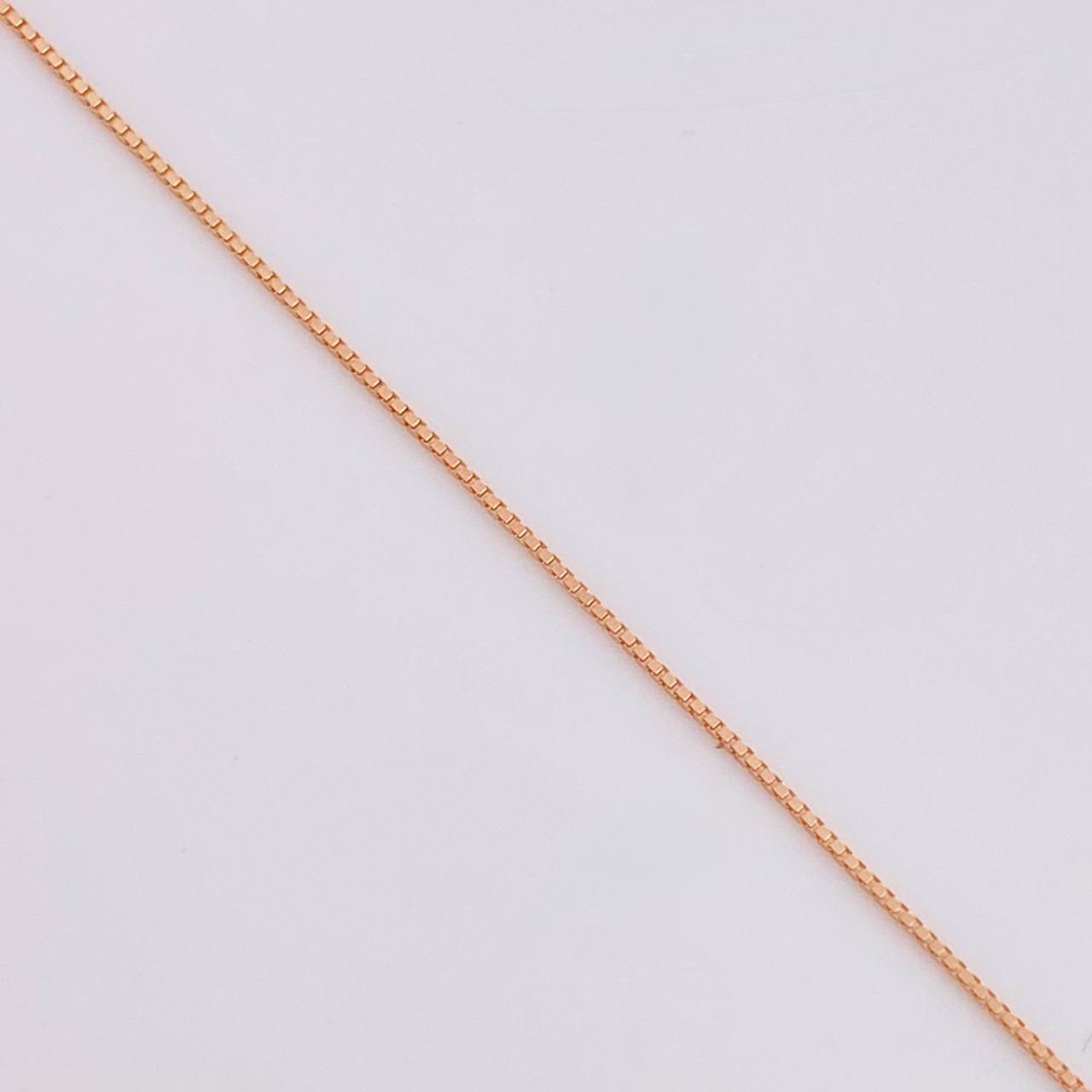Venetian Chain 1.05 g / 19 3/4 in / 0.8 mm Rose Gold 18K