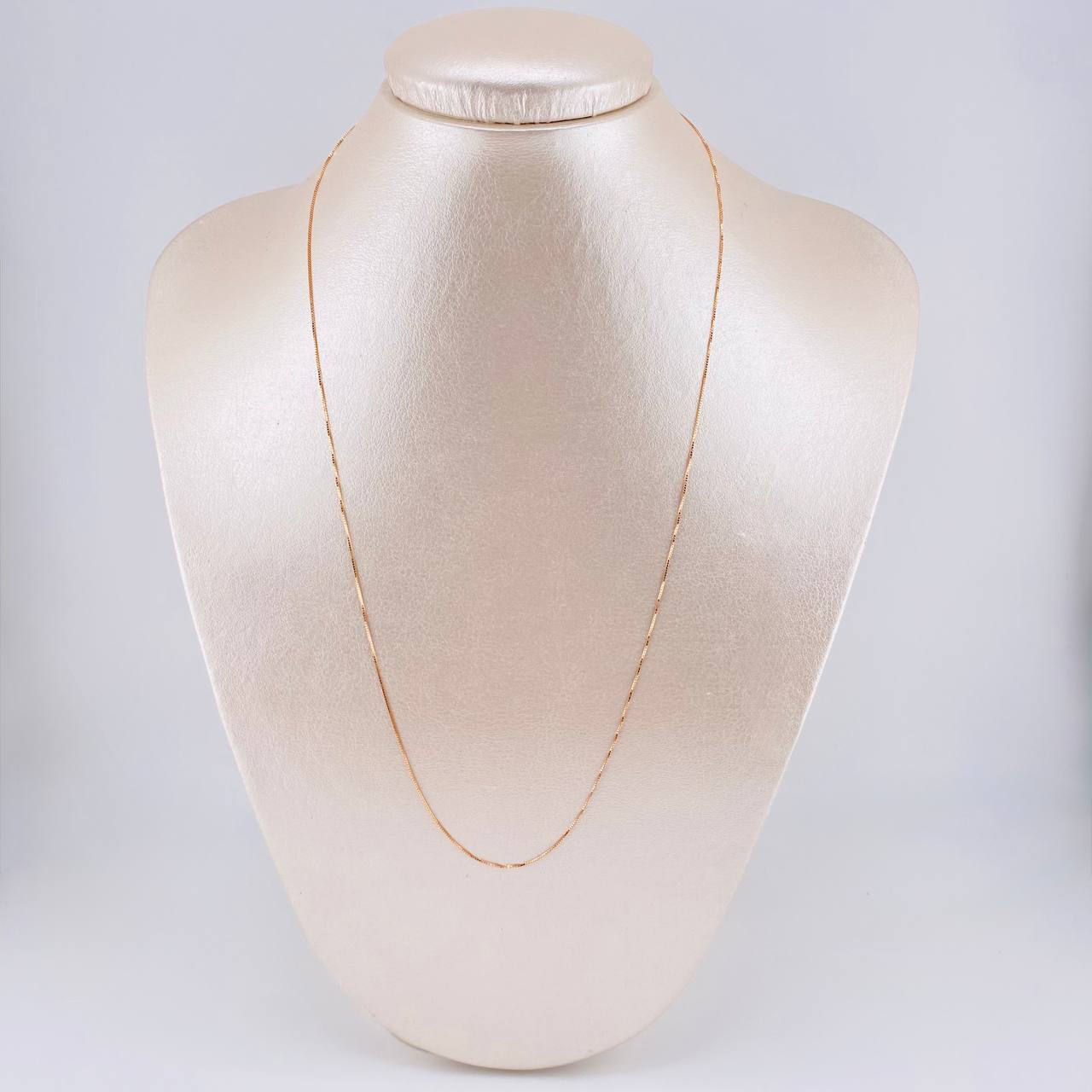 Cadena Veneciana 1 g / 19 3/4 in / 0.8 mm Oro Rosa 18K