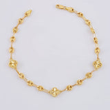 Tobillera Gc Trebol Diamantada 6.25 g / 9 in / 4.8 mm Oro Amarillo 18K