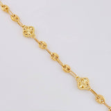 Tobillera Gc Trebol Diamantada 6.25 g / 9 in / 4.8 mm Oro Amarillo 18K