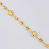 Pulso Gc Trebol Diamantado 5.85 g / 8 1/4 in / 4.8 mm Oro Amarillo 18K