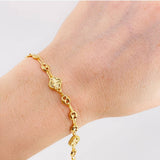 Pulso Gc Trebol Diamantado 5.5 g / 7 1/2 in / 4.85 mm Oro Amarillo 18K
