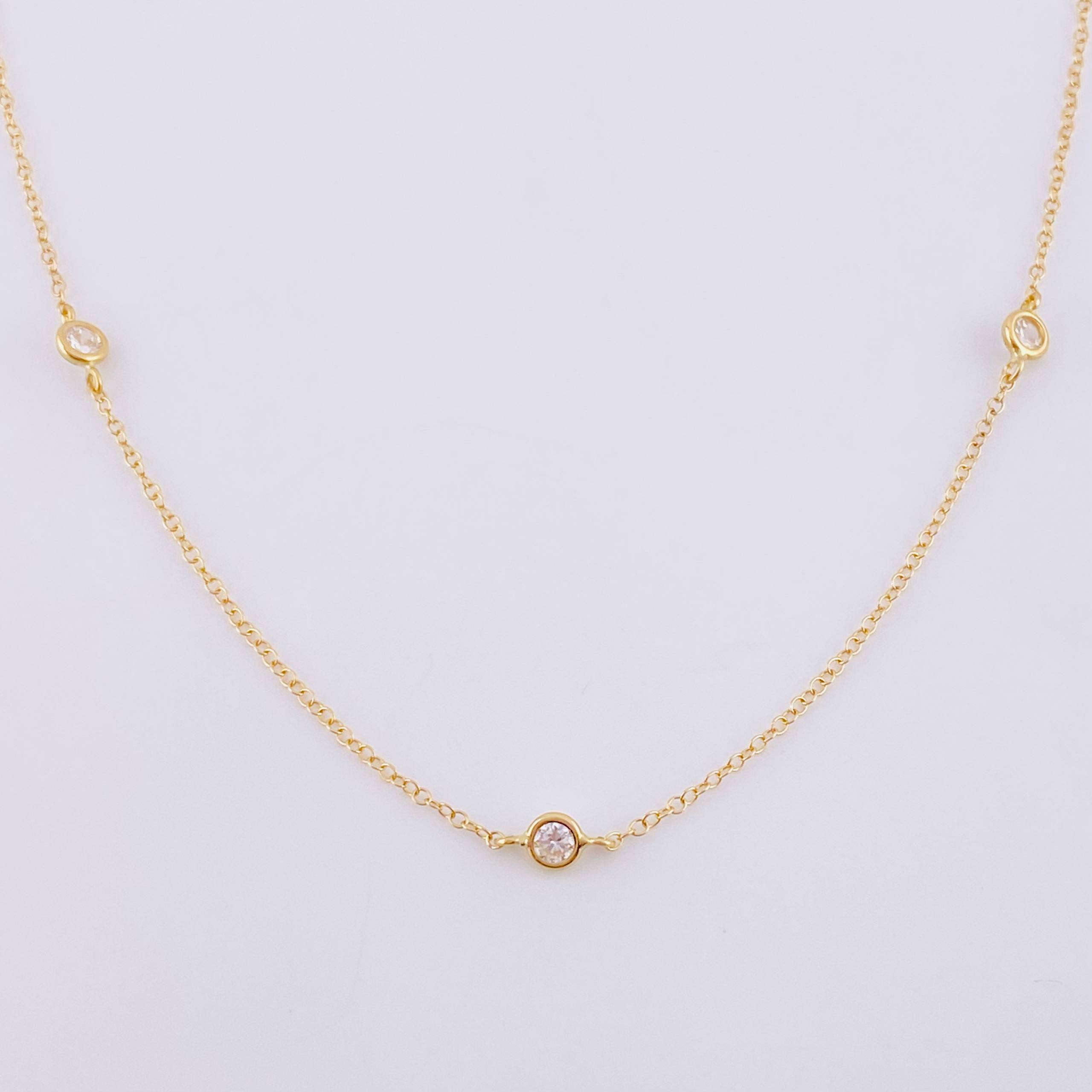 Cadena Aro Seguido Perlas 1.9 g / 17 3/4 in / 1.35 mm Oro Amarillo 18K