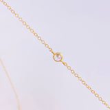 Cadena Aro Seguido Perlas 1.8 g / 16 in / 1.3 mm Oro Amarillo 18K