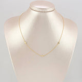 Cadena Aro Seguido Perlas 1.95 g / 17 3/4 in / 1.35 mm Oro Amarillo 18K