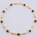 Bracelet Rustic Barrel 2.95 g / 8 1/4 in / 3.4 mm Yellow Gold 18K