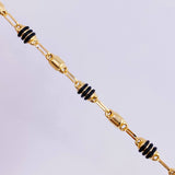 Bracelet Rustic Barrel 2.95 g / 8 1/4 in / 3.4 mm Yellow Gold 18K