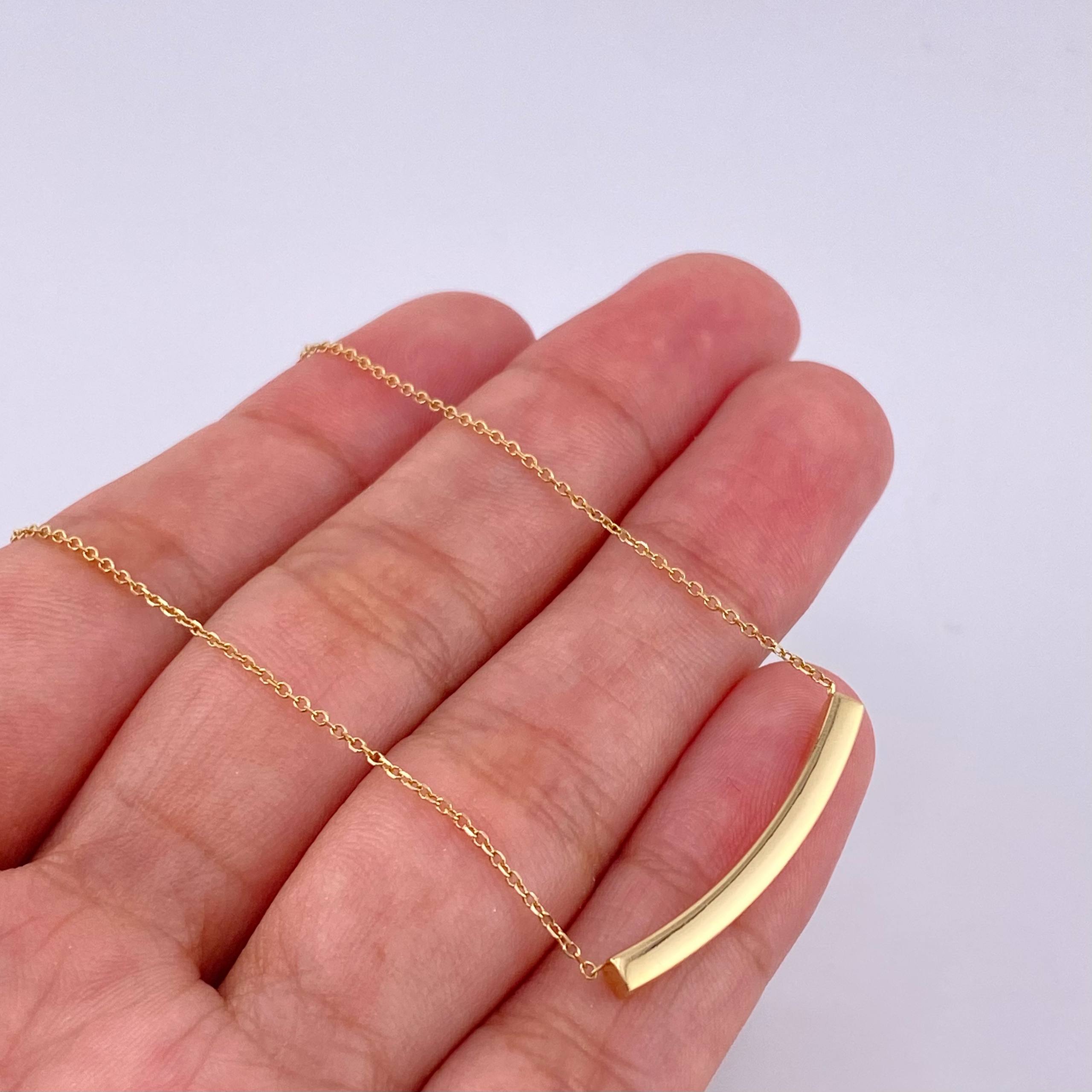 Cadena Aro Seguido Cilindro 1.7 g / 18 in / 1 mm Oro Amarillo 18K